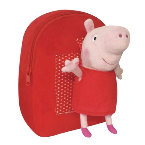 Peppa Pig Red Backpack With Plush Toy £24.99